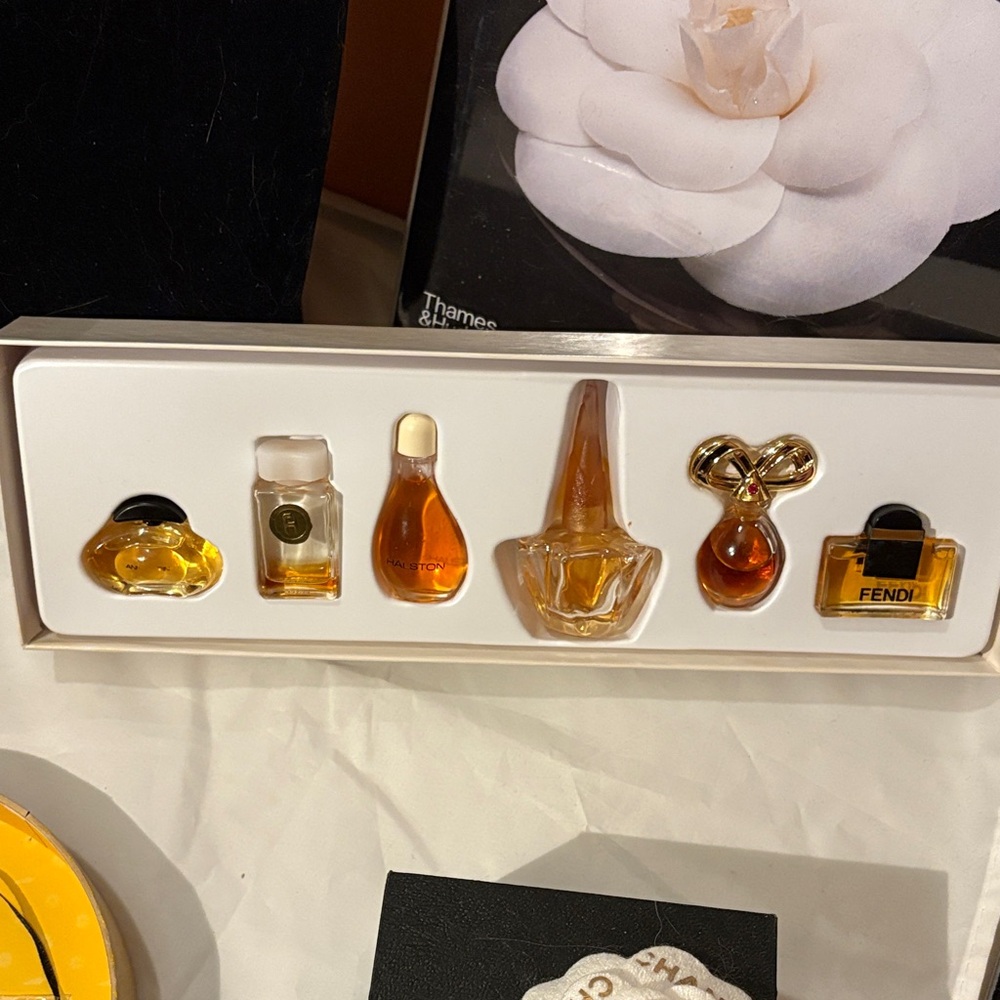RARE Vintage Designer Perfume Miniatures - Fendi, Halston, Oscar de la Renta